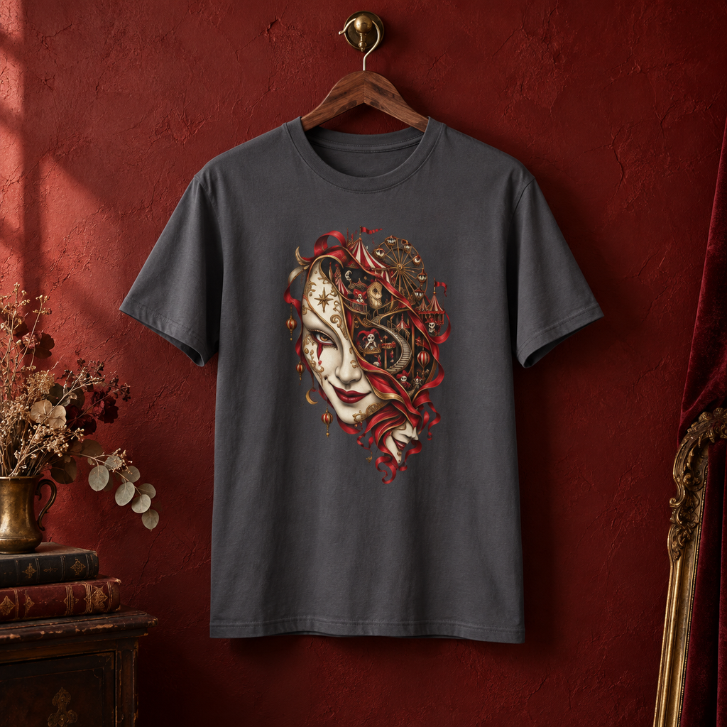 Carnival Within | Charcoal Psychedelic Pop Surrealism Unisex T-Shirt